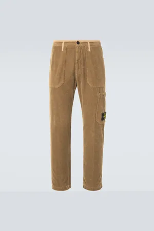 Stone Island Compass cotton corduroy cargo pants