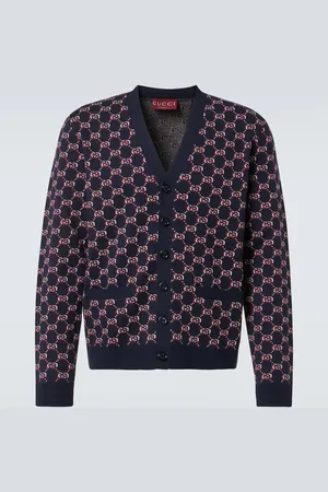 Gucci GG Shadow wool jacquard cardigan