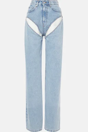 Y / PROJECT Evergreen cutout straight jeans