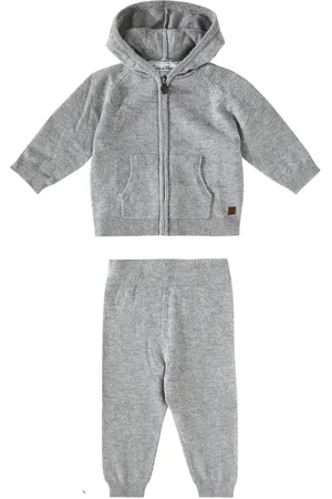 Tartine Et Chocolat Baby wool and cashmere shirt and pants set