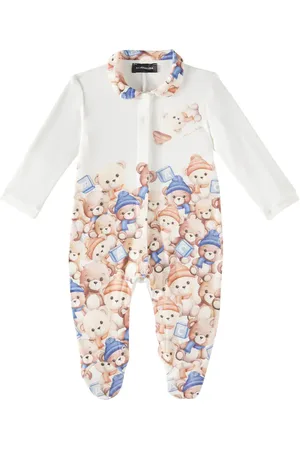 MONNALISA Baby printed cotton onesie
