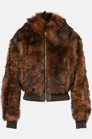ZIMMERMANN Illustration shearling bomber jacket