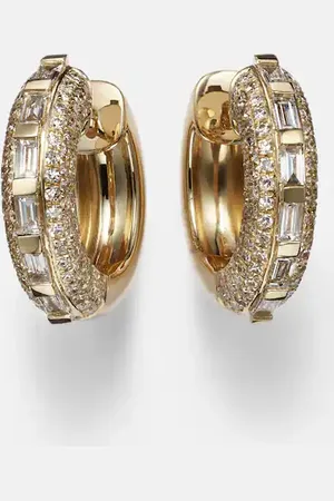 Shay 18kt hoop earrings with diamonds