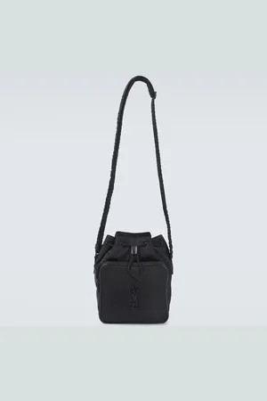 Saint Laurent Niki Small leather-trimmed bucket bag