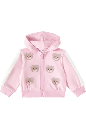 MONNALISA Baby embellished cotton-blend hoodie