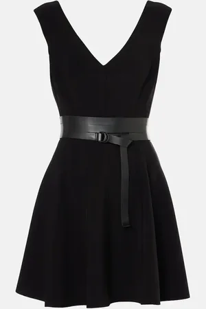 Norma Kamali Grace belted minidress