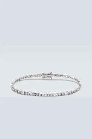 Shay 18kt white gold tennis bracelet with diamonds