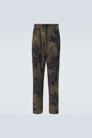 DRIES VAN NOTEN Printed straight pants