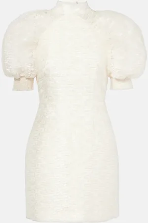 ROTATE Bridal pleated lace minidress