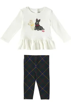 Ralph Lauren Baby cotton-blend top and leggings set