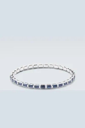 Shay 18kt white gold bracelet with sapphires and diamonds