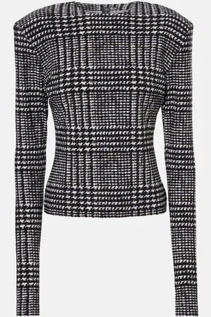 Norma Kamali Plaid top