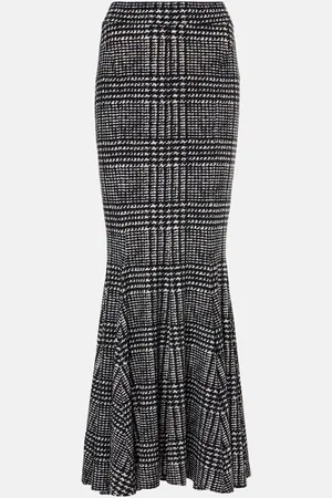 Norma Kamali Plaid maxi skirt