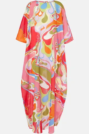 Puccini Orchidee cotton muslin kaftan