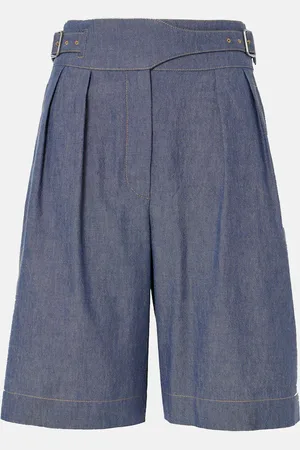 Loro Piana Valmar cotton-blend chambray Bermuda shorts