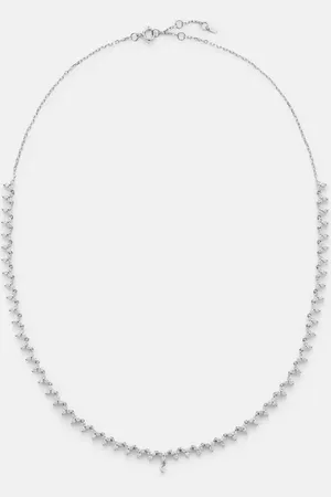 PERSÉE PersÃ©e 18kt white gold tennis necklace with diamonds