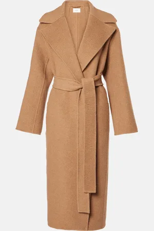 The Row Malika wool wrap coat