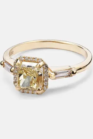 Suzanne Kalan 18kt yellow ring with diamonds