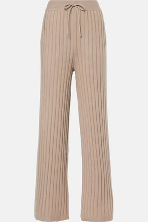Varley Simeon ribbed-knit wide-leg pants