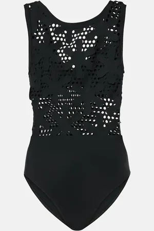 Karla Colletto Aster embroidered swimsuit