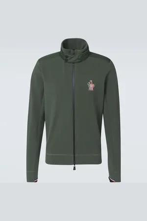 Moncler Logo fleece zip-up cardigan