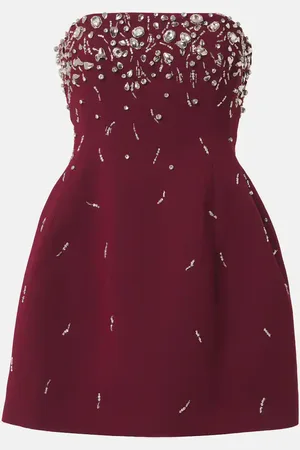 Simkhai Arta embellished crÃªpe corset minidress