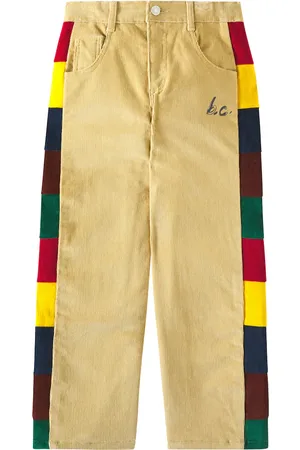 Bobo Choses BC colorblocked corduroy straight pants