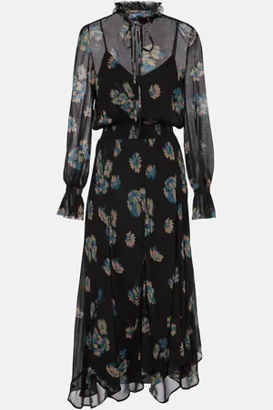 Ralph Lauren Floral ruffled georgette midi dress