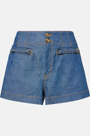 ZIMMERMANN Wylie high-rise denim shorts