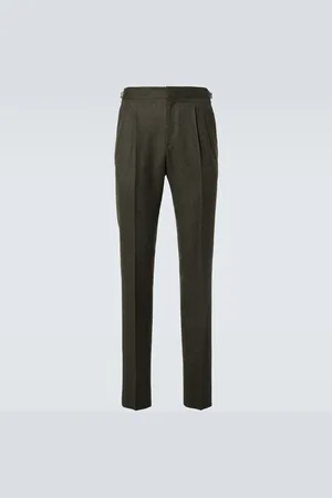 Loro Piana Wool tweed straight pants