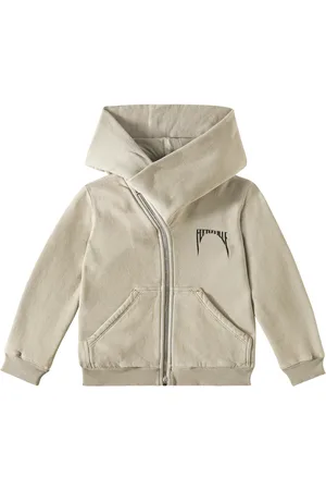 Rick Owens Mountain cotton fleece zip-up hoodie