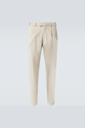 Thom Sweeney Cotton and silk-blend corduroy straight pants