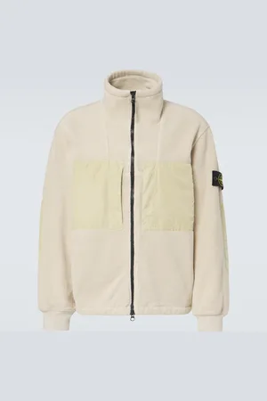 Stone Island Compass cotton-blend fleece jacket