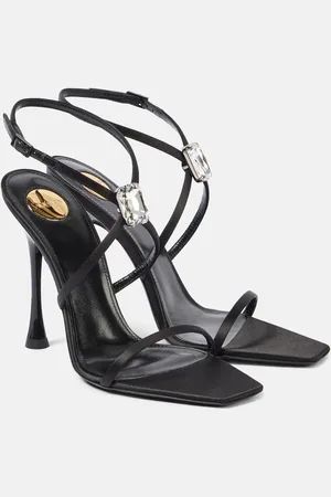Saint Laurent New Diamond 110 satin sandals