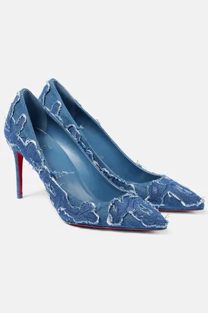 Christian Louboutin Kate 85 denim pumps