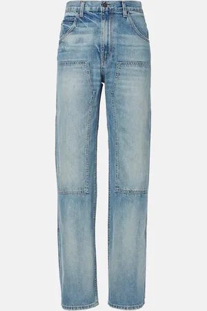 NILI LOTAN Welder mid-rise straight jeans