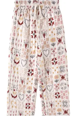 Rylee + Cru Folklore linen-blend wide-leg pants