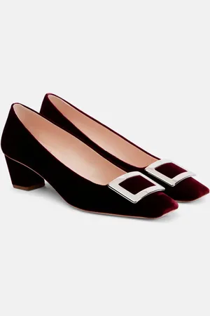 Roger Vivier Belle Vivier 45 faux fur-trimmed pumps