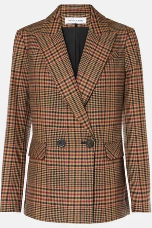 VERONICA BEARD Sevyn plaid virgin wool blazer