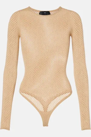 WARDROBE.NYC X RHW Web wool-blend bodysuit