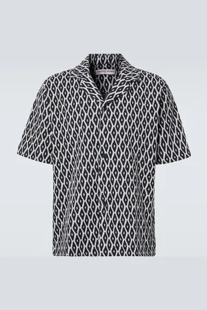 Orlebar Brown Printed cotton-blend terry shirt