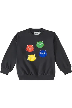 Mini Rodini Cool Cats embroidered cotton sweatshirt
