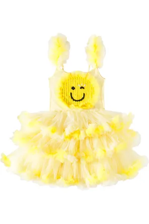 Tutu Du Monde Smiley ruffled tulle and jersey dress