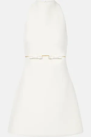 Safiyaa Bridal Jalie bow-detail crÃªpe minidress