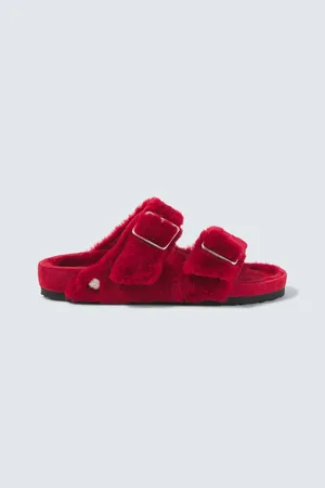 Birkenstock Arizona 1774 shearling-lined suede sandals