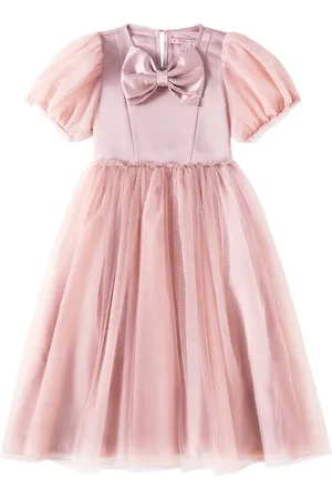 Konges Sløjd Konges SlÃ¸jd Bow-detail tulle-trimmed dress