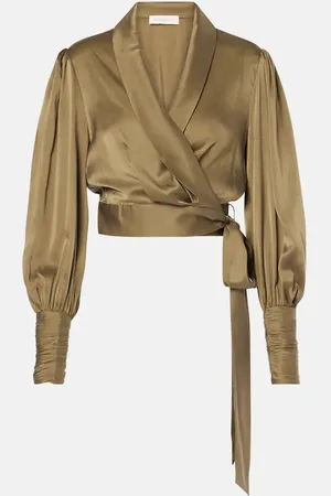 ZIMMERMANN Silk wrap top