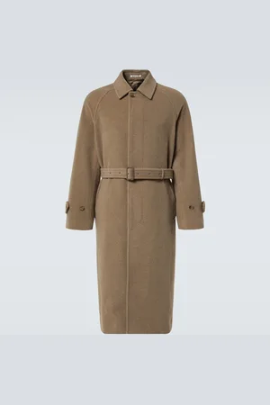 Auralee Belted wool overcoat