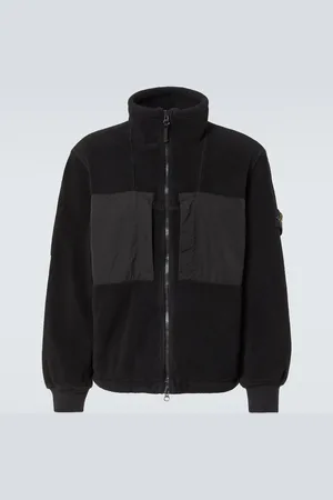Stone Island Compass cotton-blend fleece jacket