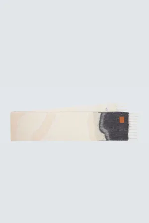 Loewe Fringed wool-blend scarf